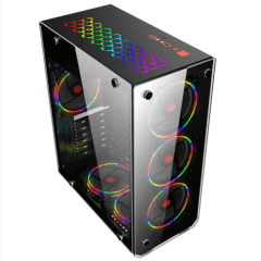 Gabinete Gamer Mymax Vulcano Mid Tower USB 3.0 Preto - MCA-VULCANO