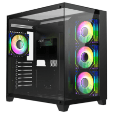 Gabinete Zeus Pro Glass Dark Liketec - SEM FAN