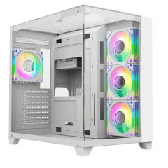 Gabinete Zeus Pro Glass Snow Liketec - SEM FAN