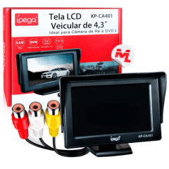 Monitor LCD Veicular 4.3 Polegadas para Camera de Ré - KP-CA401 ipega