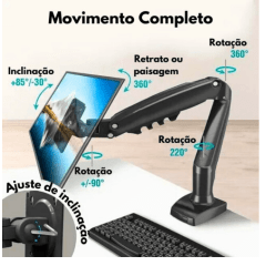 Suporte para Monitor Articulado 17” a 30” OBERON - ON-F90