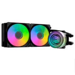 Water Cooler p/ Processador Intel AMD Preto 2 Fans Led RGB HOOPSON - CL-230P