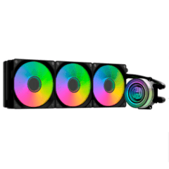 Water Cooler p/ Processador Intel AMD Preto 3 Fans Led RGB HOOPSON - CL-240P