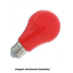 Lâmpada LED 7W Bivolt E27 Vermelha