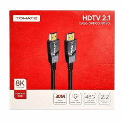 Cabo HDMI Óptico 8K 30 Metros Tomate MHD-8430 Ultra HD Alta Velocidade