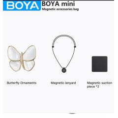 Bolsa de Acessórios BOYA MINI com Cordão Magnético para Vlog