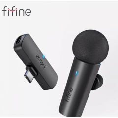 Fifine M6 Microfone S/fio Lapela Para Celular Android 2.4g Boya