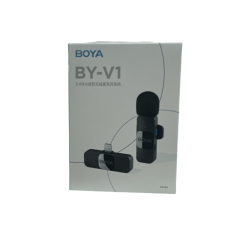 Microfone BOYA BY-V1 Lapela Sem Fio Wireless Lightning para iPhone