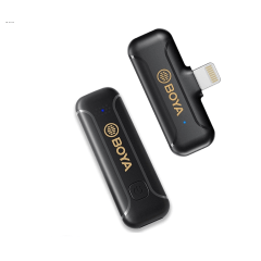 Microfone BOYA BY-WM3T2-D1 Sem Fio Lavalier Lightning para iPhone