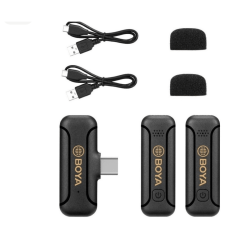 Microfone BOYA BY-WM3T2-U2 Lapela Sem Fio Wireless USB-C