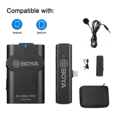 Microfone BOYA BY-WM4 Pro-K5 Sem Fio 2.4GHz USB-C