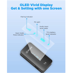 Microfone BOYA BY-XM6-K4 Wireless Dual-Channel para iOS