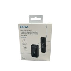 Microfone BOYA BY-XM6 S3 Lapela Sem Fio Lightning para iPhone