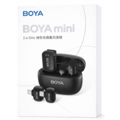 Microfone BOYA Mini-11 Cambo Compacto para Gravação de Áudio
