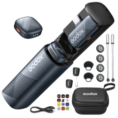 Microfone de Lapela Sem Fio GODOX Cube-SC Kit 2 para iPhone e Android