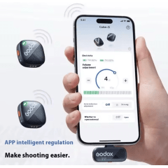 Microfone de Lapela Sem Fio GODOX Cube-SL Kit 2 para iPhone Lightning