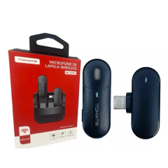 Microfone de Lapela Sem Fio Tomate MT-2215A USB-C Wireless 2.4G Microfone de Lapela Sem Fio Tomate MT-2215A USB-C Wireless 2.4G