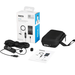 Microfone Lapela BOYA BY-DM1 para iPhone iPad iPod Lightning Digital