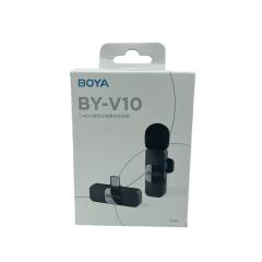 Microfone Sem Fio BOYA BY-V10 Lapela USB-C 2.4GHz para Android