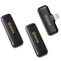 Microfone Sem Fio BOYA BY-WM3T2-D2 Condensador Omnidirecional Preto