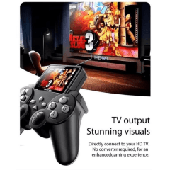 Console Gamepad S10 com Mando e Tela – 520 Jogos Clássicos