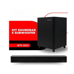 Soundbar com Subwoofer Tomate MTS-2023 Som Potente e Envolvente