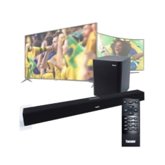 Soundbar 150W com Subwoofer Tomate MTS-2017 Bluetooth Entrada Óptica Alta Potência