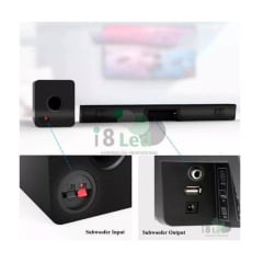Soundbar 150W com Subwoofer Tomate MTS-2017 Bluetooth