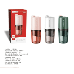 Mini Liquidificador Portátil 60W Tomate MAZ-102 Copo Processador de Frutas