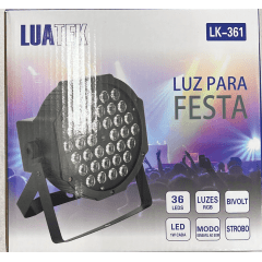 Canhão Refletor 36 Led Jogo De Luz Dj Festa LK-361 Luatek