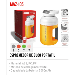 Espremedor de Suco Portátil MAZ-105 Tomate Eletronicos