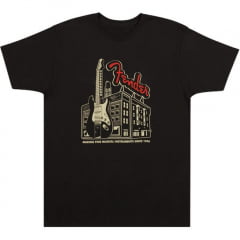 Camiseta AMP Building "G" Coal FENDER