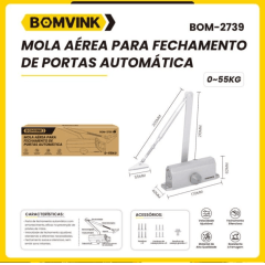 Mola Aérea Pneumática para Fechamento de Portas BOMVINK BOM-2739 Mola Aérea Pneumática para Fechamento de Portas BOMVINK BOM-2739