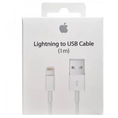 Cabo de Dados USB Lightning A para Apple iPhone 5, Iphone 6, Iphone 7, iphone 8, iphone X, XR, XS e XS MAX - 1 M