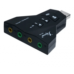 ADAPTADOR DE SOM USB KNUP HB-T65