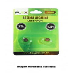 BATERIA ALCALINA FLEX CARTELA-COM 2 LR66/AG4