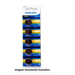 Bateria Cr2032 3v Philips cartela com 5 uns