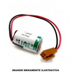 BATERIA SAFT LS14250 3,6V LITHIUM COM CONECTOR