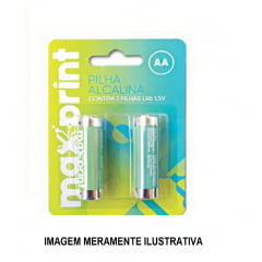 Pilha Aa Alcalina Lr6 (blister C/ 2) Maxprint - 