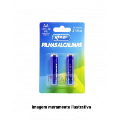 Pilha Alcalina AA c/2 KP-2900AA - Knup