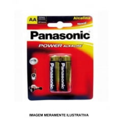 Pilha Alcalina AA Panasonic - 2 Unidades