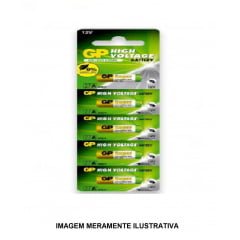 Baterias Pilha 27a 12v Alcalina Gp Original 1 Cart. C/ 5