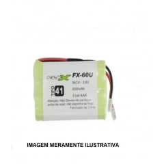 Bateria Recarregável p/ Telefone Sem Fio 3,6V 600mAh Flex-60U