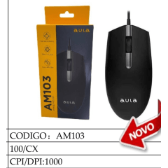 Mouse AULA AM103 USB Wired Mouse for PC Laptop Computer 
