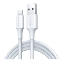 Cabo MFI UGREEN USB para Lightning em Niquel ABS 1.5m (Branco)
