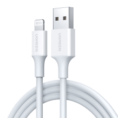 Cabo MFI UGREEN USB para Lightning em Niquel ABS 2m (Branco)