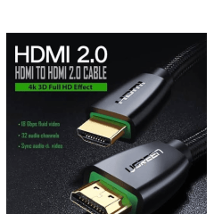 Cabo UGREEN HD118 HDMI to HDMI, 1m,v2.0 UltraHD 4K-3D