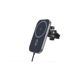 Carregador de carro magnético sem fio Dapon para iPhone 14/13-360° Alinhamento automático ajustável Ventilação de ar Suporte de carro magnético Carregador compatível com Mag Safe iPhone 14/13/12 Pro Max Mini T521-F