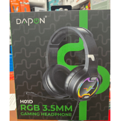 Fone De Ouvido Headset Gamer Over-ear Dapon H01d Luzes Rgb