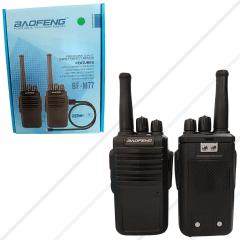 Walkie-talkie Baofeng Bf M-77, Baofeng M77 Com 2 Rádios E Frequência Uhf - Preto